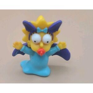 Vintage 2001 Maggie Simpson Bat Costume Burger King The Simpsons Pvc Figure 2"